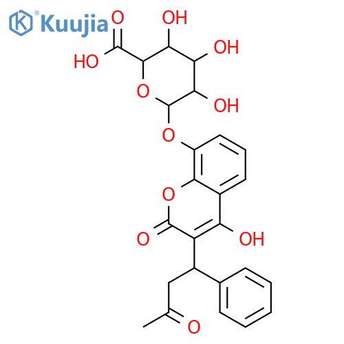 8-Hydroxy Warfarin β-D-Glucuronide structure