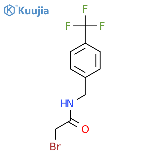 2-Bromo-N-4-(trifluoromethyl)benzylacetamide structure