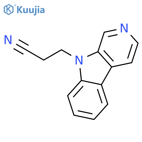 9H-Pyrido[3,4-b]indole-9-propanenitrile structure