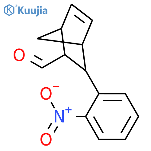 Bicyclo[2.2.1]hept-5-ene-2-carboxaldehyde, 3-(2-nitrophenyl)-, (1S,2R,3R,4R)- structure