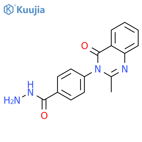 4-(2-methyl-4-oxoquinazolin-3-yl)benzohydrazide structure