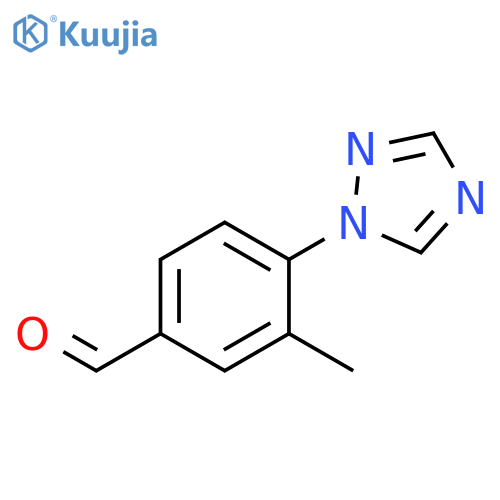 3-methyl-4-(1H-1,2,4-triazol-1-yl)benzaldehyde structure