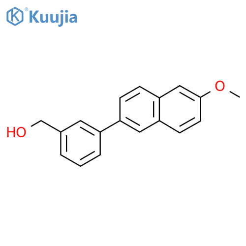 (3-(6-Methoxynaphthalen-2-yl)phenyl)methanol structure