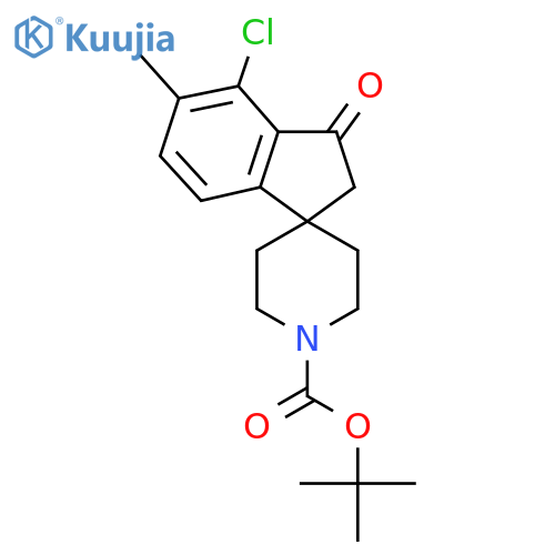 Tert-butyl 4-chloro-5-methyl-3-oxospiro[2H-indene-1,4'-piperidine]-1'-carboxylate structure