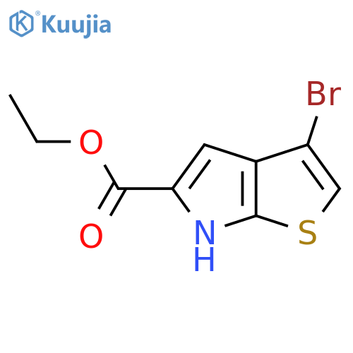 ethyl 3-bromo-6H-thieno[2,3-b]pyrrole-5-carboxylate structure