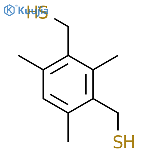 1,3-Benzenedimethanethiol,2,4,6-trimethyl- structure
