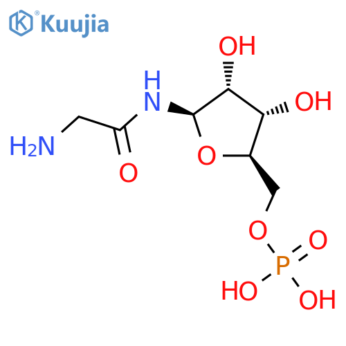 Acetamide,2-amino-N-(5-O-phosphono-b-D-ribofuranosyl)- structure