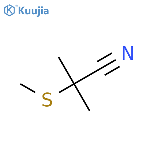 2-Methyl-2-(methylsulfanyl)propanenitrile structure