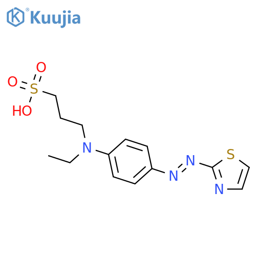 1-Propanesulfonic acid, 3-[ethyl[4-(2-thiazolylazo)phenyl]amino]- structure