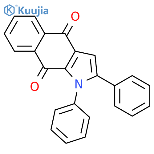 1H-Benz[f]indole-4,9-dione, 1,2-diphenyl- structure