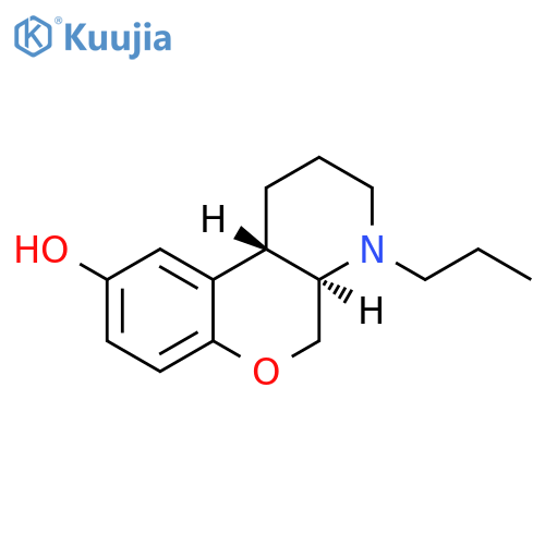2H-[1]Benzopyrano[3,4-b]pyridin-9-ol,1,3,4,4a,5,10b-hexahydro-4-propyl-, (4aR,10bS)-rel-(-)- structure