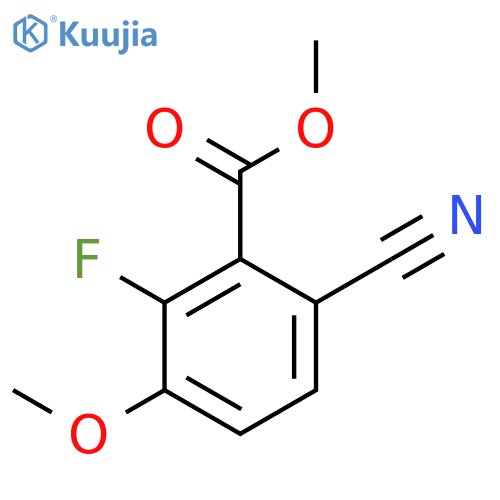 Methyl 6-cyano-2-fluoro-3-methoxybenzoate structure