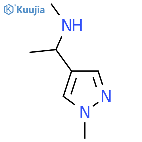 Methyl1-(1-methyl-1H-pyrazol-4-yl)ethylamine structure