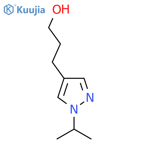 3-[1-(Propan-2-yl)-1H-pyrazol-4-yl]propan-1-ol structure