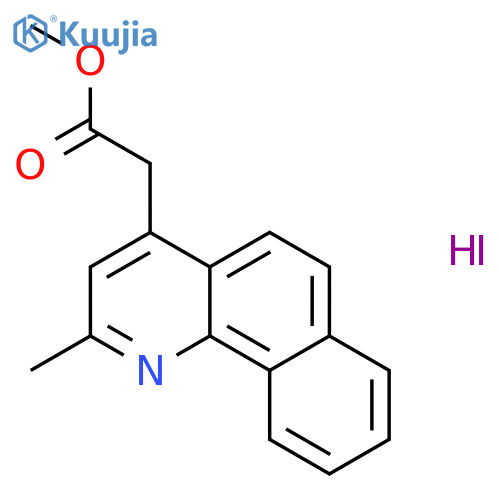 methyl (2-methylbenzo[h]quinolin-4-yl)acetate hydroiodide (1:1) structure