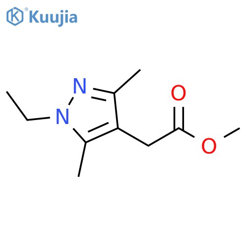 methyl 2-(1-ethyl-3,5-dimethyl-1H-pyrazol-4-yl)acetate structure