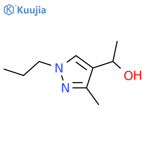 1-(3-methyl-1-propyl-1H-pyrazol-4-yl)ethan-1-ol structure