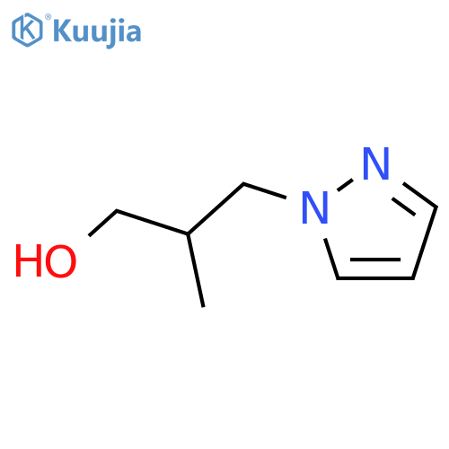 2-Methyl-3-(1H-pyrazol-1-yl)propan-1-ol structure