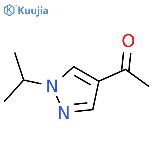 1-1-(Propan-2-yl)-1H-pyrazol-4-ylethan-1-one structure