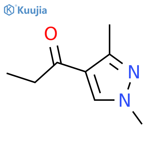 1-(1,3-dimethyl-1H-pyrazol-4-yl)propan-1-one structure