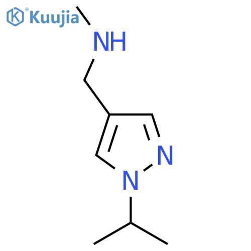 methyl({1-(propan-2-yl)-1H-pyrazol-4-ylmethyl})amine structure