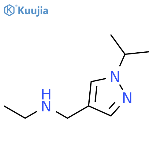 N-(1-Isopropyl-1H-pyrazol-4-yl)methylethanamine structure