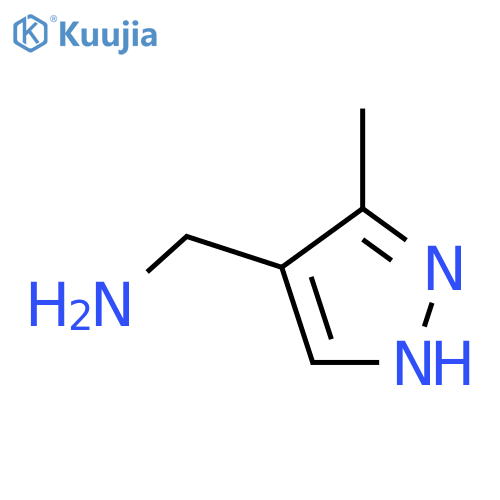 (3-methyl-1H-pyrazol-4-yl)methanamine structure