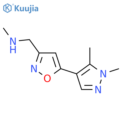 N-{[5-(1,5-dimethyl-1H-pyrazol-4-yl)isoxazol-3-yl]methyl}-N-methylamine structure