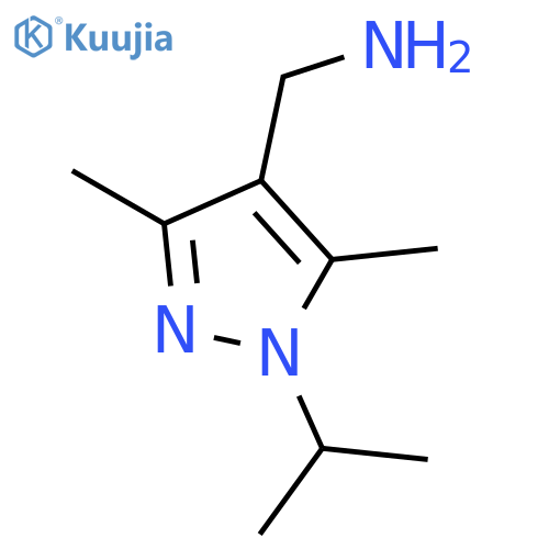 (1-Isopropyl-3,5-dimethyl-1H-pyrazol-4-yl)methylamine structure