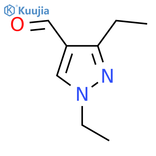 1,3-diethyl-1H-pyrazole-4-carbaldehyde structure