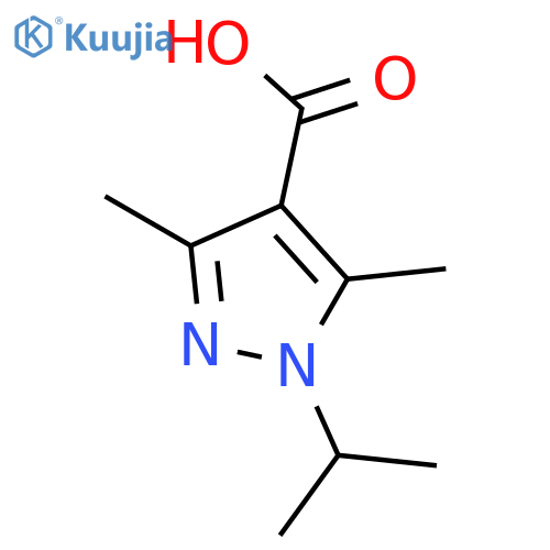 3,5-dimethyl-1-(propan-2-yl)-1H-pyrazole-4-carboxylic acid structure