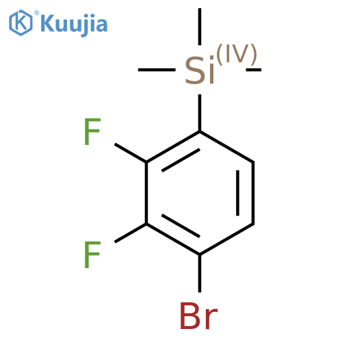 (4-Bromo-2,3-difluorophenyl)trimethylsilane structure