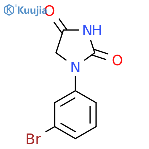 1-(3-Bromophenyl)imidazolidine-2,4-dione structure