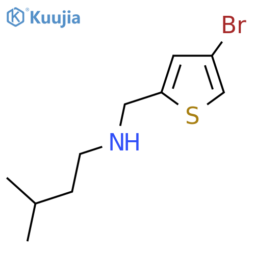 N-(4-Bromothiophen-2-yl)methyl-3-methylbutan-1-amine structure