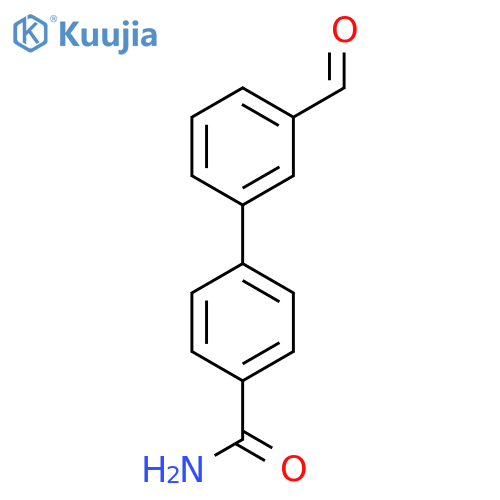 4-(3-formylphenyl)benzamide structure