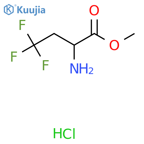 Methyl 2-amino-4,4,4-trifluorobutanoate hydrochloride structure