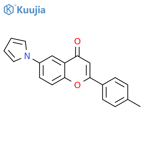 2-(4-methylphenyl)-6-(1H-pyrrol-1-yl)-4H-chromen-4-one structure