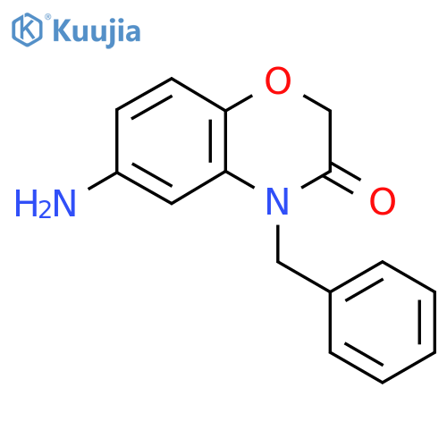 6-amino-4-benzyl-3,4-dihydro-2H-1,4-benzoxazin-3-one structure