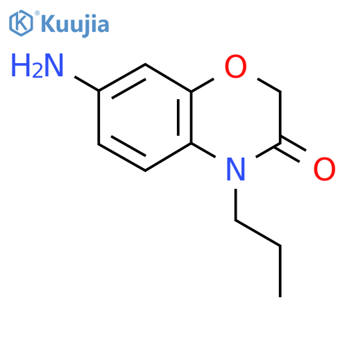 7-amino-4-propyl-3,4-dihydro-2H-1,4-benzoxazin-3-one structure