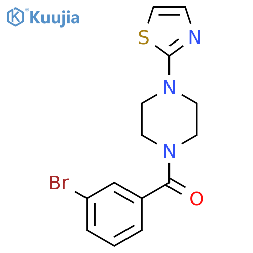 1-(3-Bromobenzoyl)-4-(1,3-thiazol-2-yl)piperazine structure