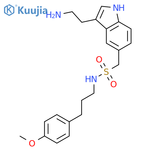 1H-Indole-5-methanesulfonamide, 3-(2-aminoethyl)-N-[3-(4-methoxyphenyl)propyl]- structure