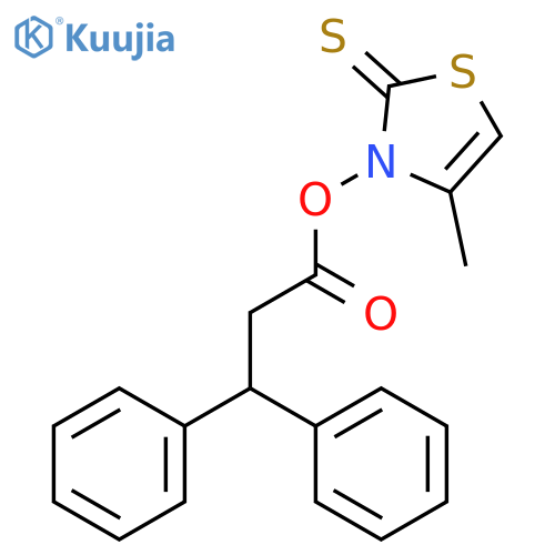 (4-methyl-2-sulfanylidene-1,3-thiazol-3-yl) 3,3-diphenylpropanoate structure