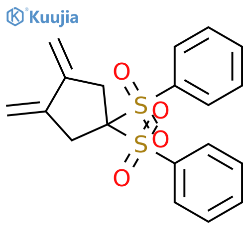 Benzene, 1,1'-[[3,4-bis(methylene)cyclopentylidene]bis(sulfonyl)]bis- structure