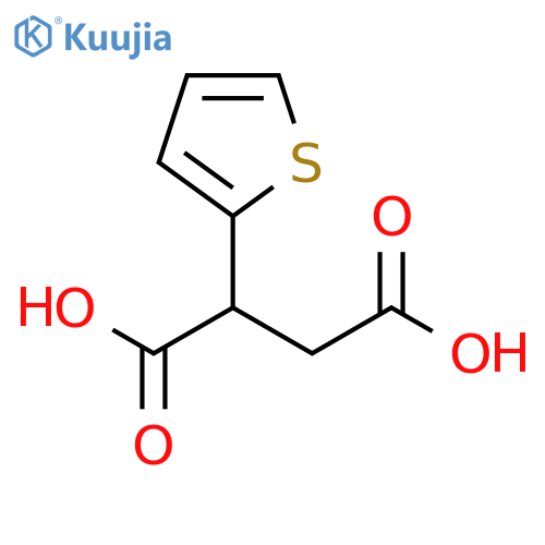 2-(thiophen-2-yl)butanedioic acid structure
