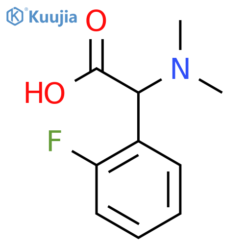 Dimethylamino-(2-fluoro-phenyl)-acetic acid structure