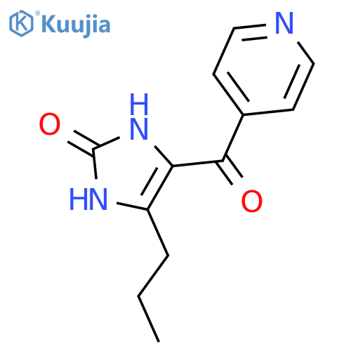2H-Imidazol-2-one,1,3-dihydro-4-propyl-5-(4-pyridinylcarbonyl)- structure