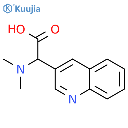 2-(dimethylamino)-2-(quinolin-3-yl)acetic acid structure