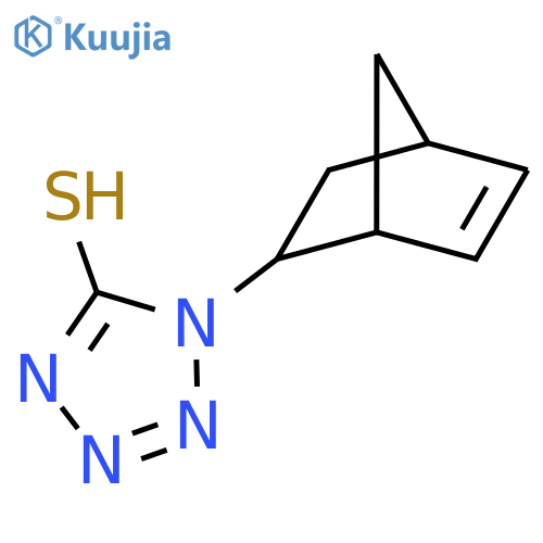 1-Bicyclo2.2.1hept-5-en-2-yl-1H-tetrazole-5-thiol structure