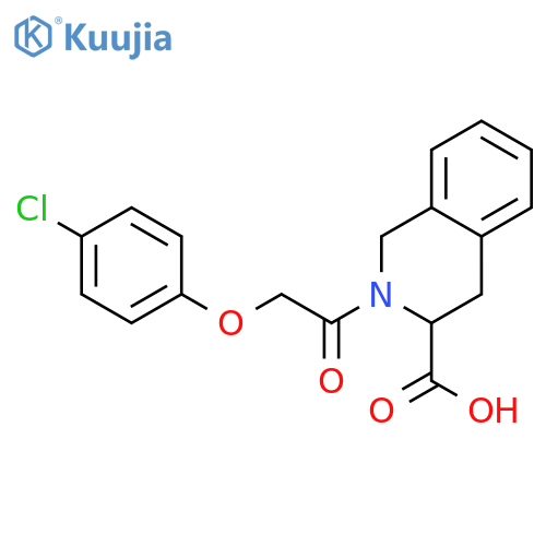 <br>2-[2-(4-Chloro-phenoxy)-acetyl]-1,2,3,4-tetrahydro-isoquinoline-3-carboxyli c acid structure
