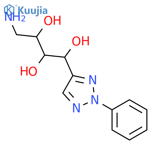4-amino-1-(2-phenyl-2H-1,2,3-triazol-4-yl)butane-1,2,3-triol structure